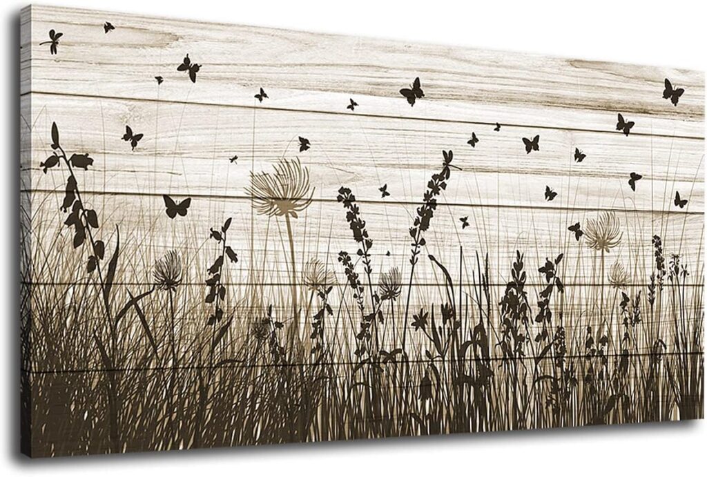 Wildflower Canvas Wall Art for Living Room 2026