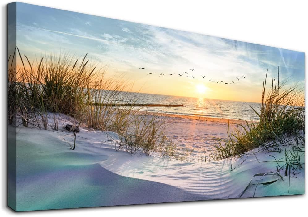 Coastal Canvas Wall Art for Living Room 2026
