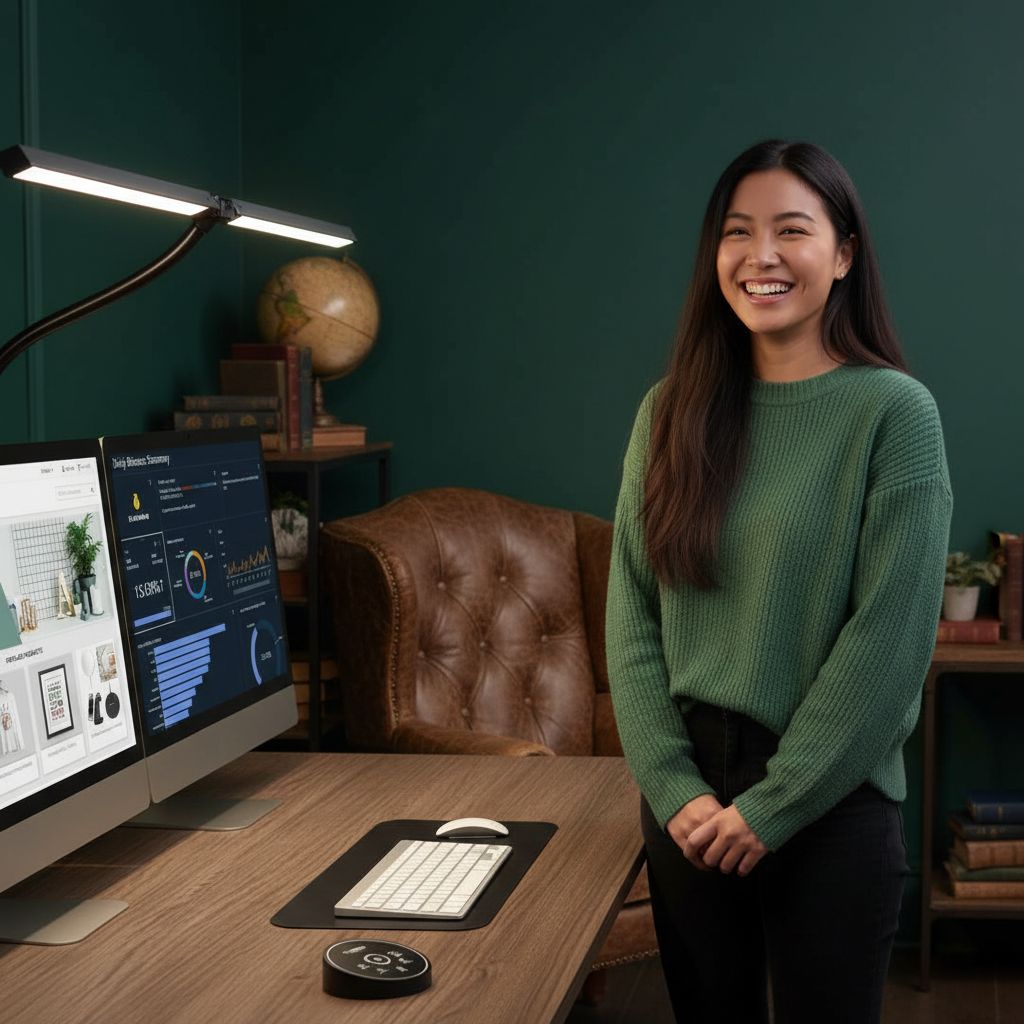 Black metal LED desk lamp with flexible gooseneck and clamp mount, cool white light, modern minimalist design for office workspace — view 2