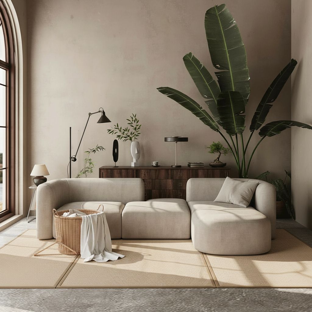 [Color] velvet [form factor] with curved back and wood frame, [angle view] for modern minimalist living room — view 3a