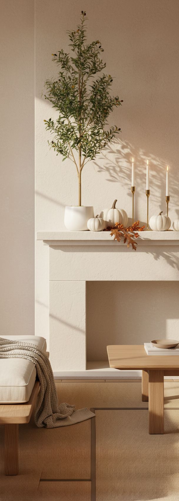 6-foot tall faux olive tree with realistic green polyethylene foliage, natural wood trunk, and white ceramic pot — view 4