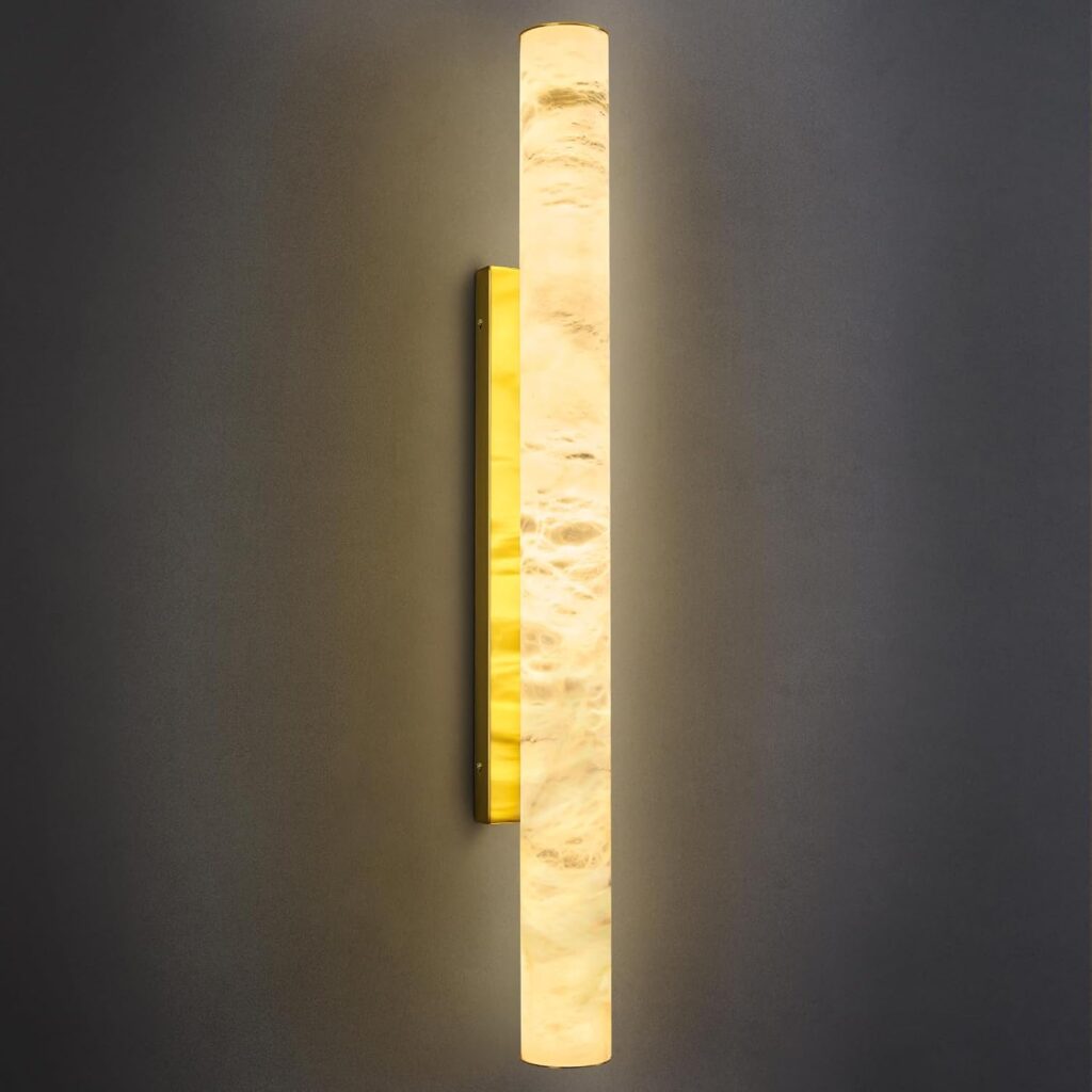 Modern Alabaster Wall Sconce for Living Room 2026