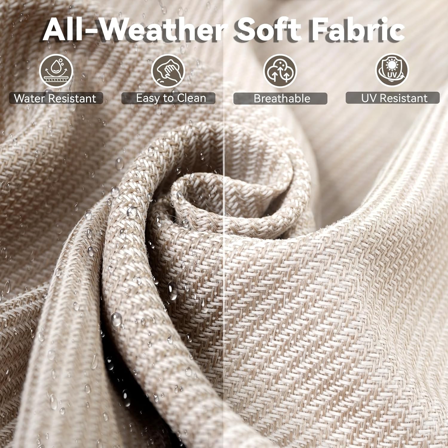 [Color] wicker [form factor] with [cushion detail], shown in [setting context] — view 3