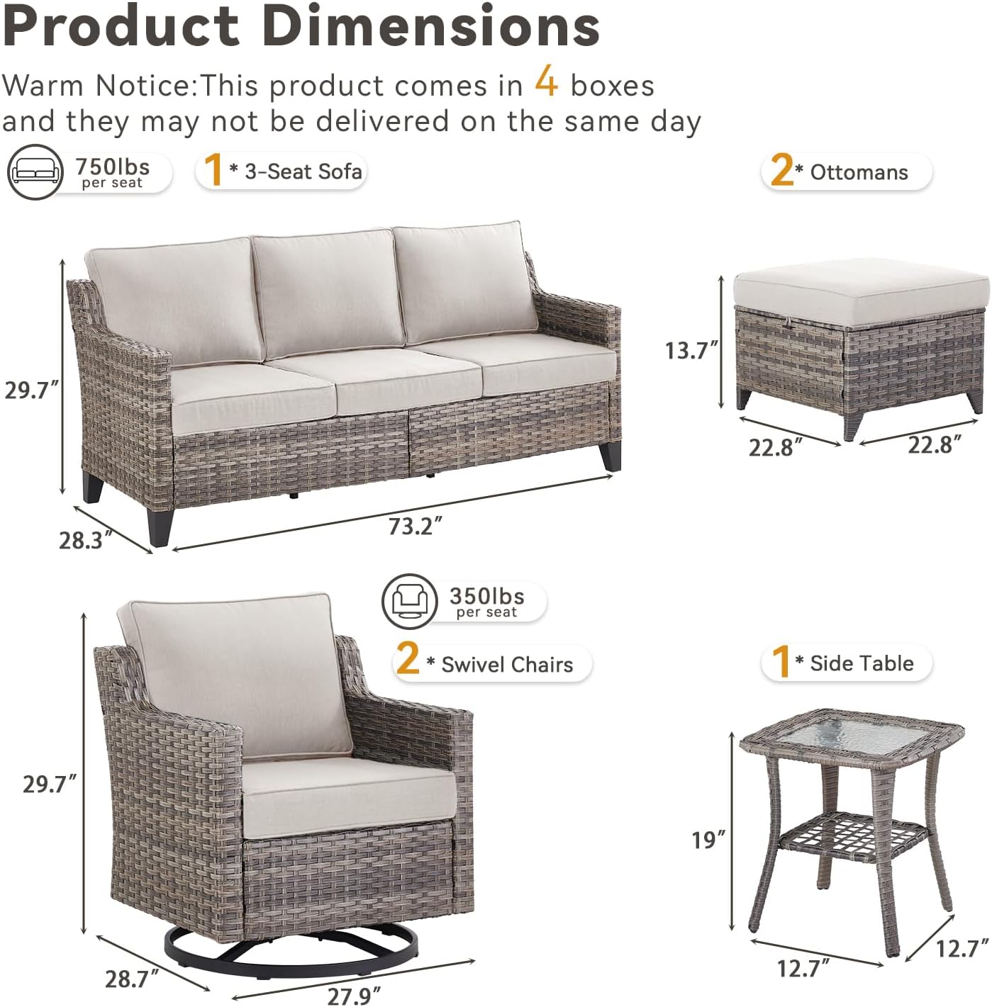[Color] wicker [form factor] with [cushion detail], shown in [setting context] — view 4
