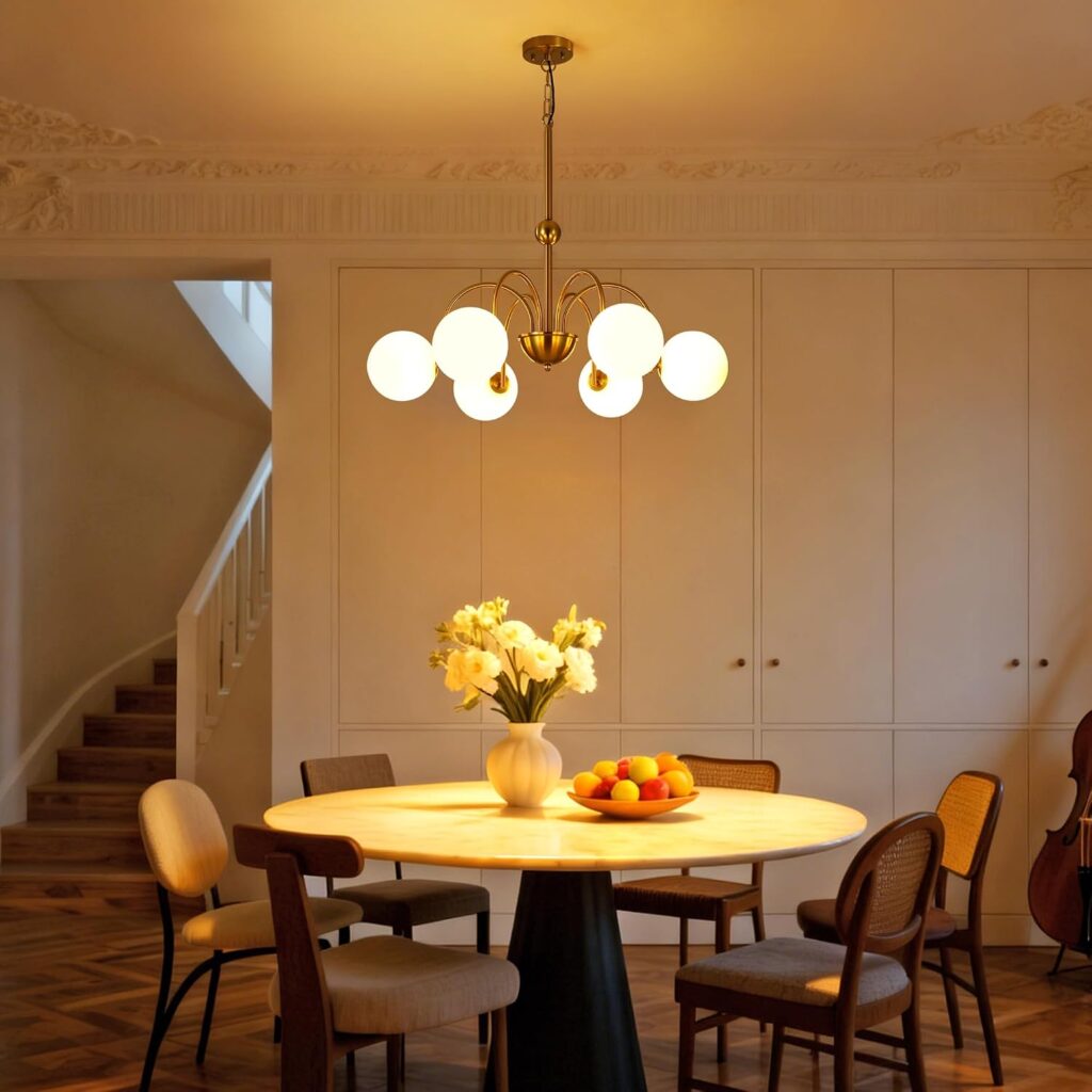 Gold Milk Glass Chandelier for Dining Room: Honest Review